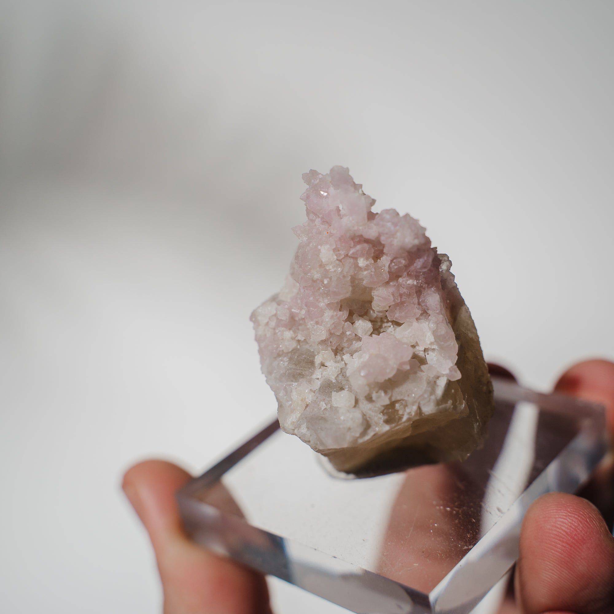 Canga Rosa, kristallisierter Rosenquarz 136CR