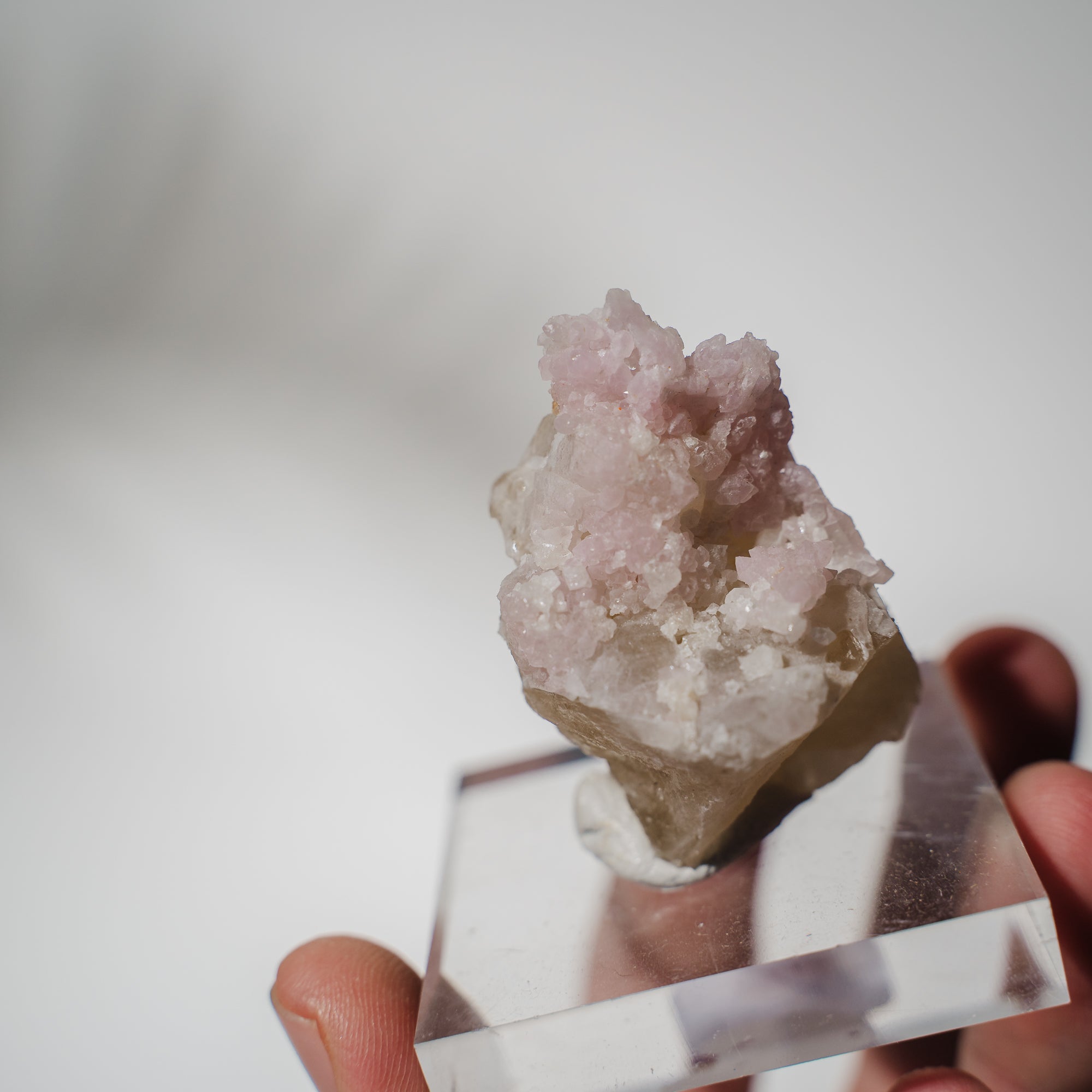 Canga Rosa, kristallisierter Rosenquarz 136CR