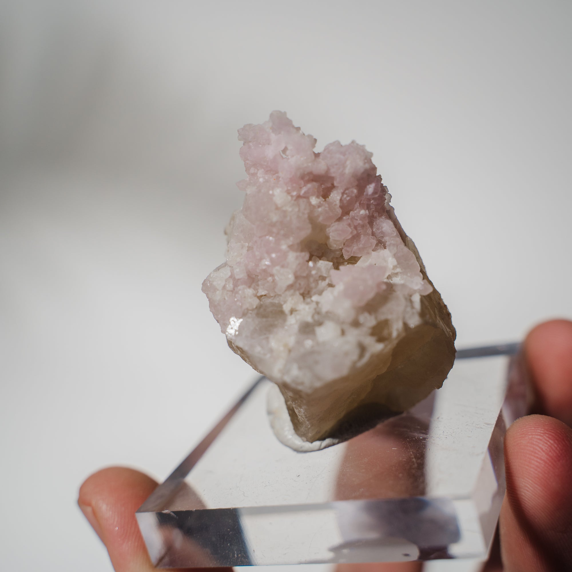 Canga Rosa, kristallisierter Rosenquarz 136CR