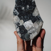 Schwarzes Chalcedon x Apophyllit 137C
