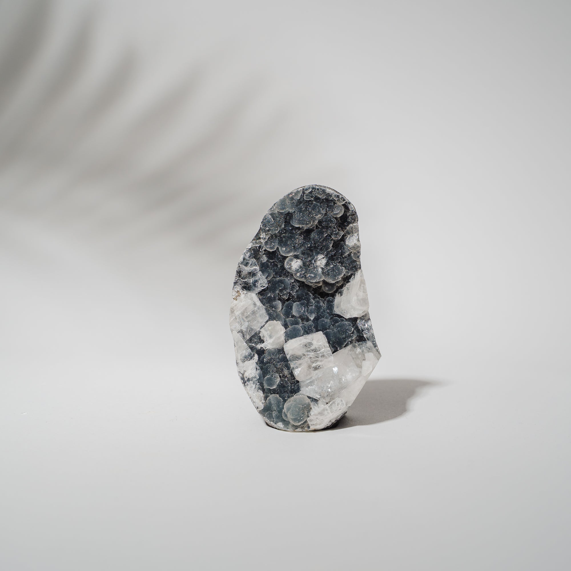 Schwarzes Chalcedon x Apophyllit 137C