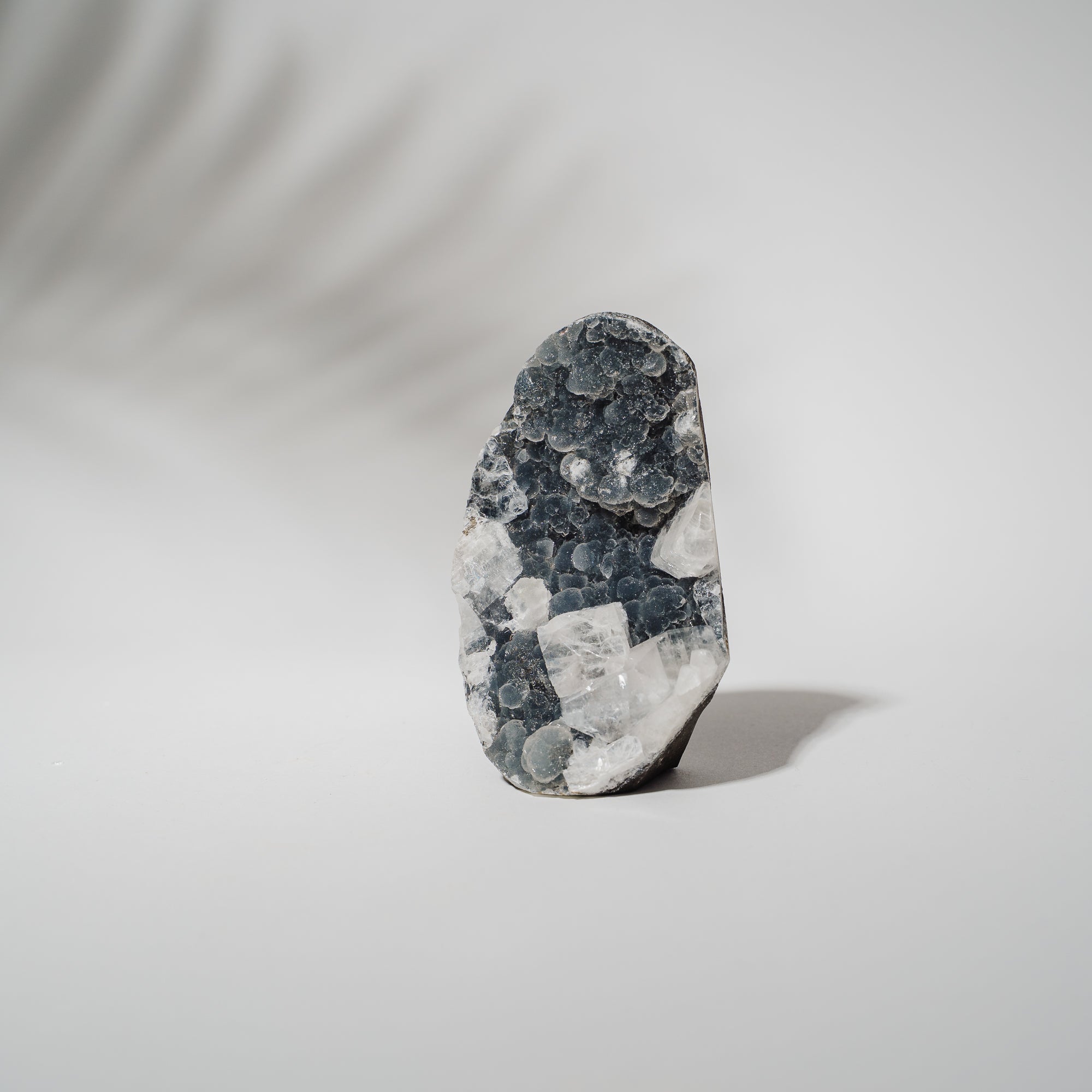 Schwarzes Chalcedon x Apophyllit 137C