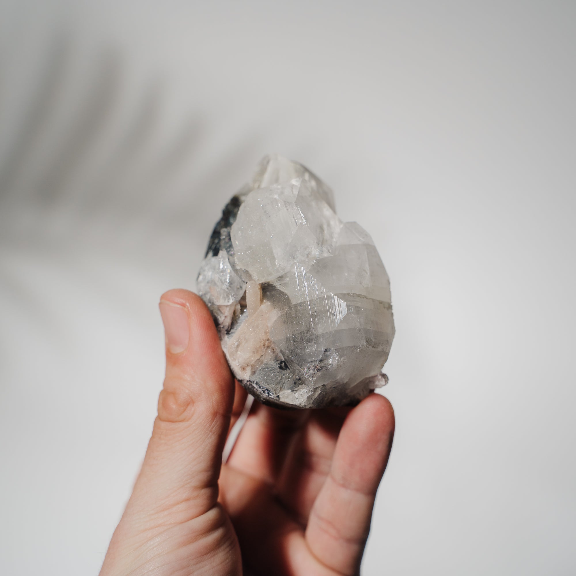 Schwarzes Chalcedon x Apophyllit 52C