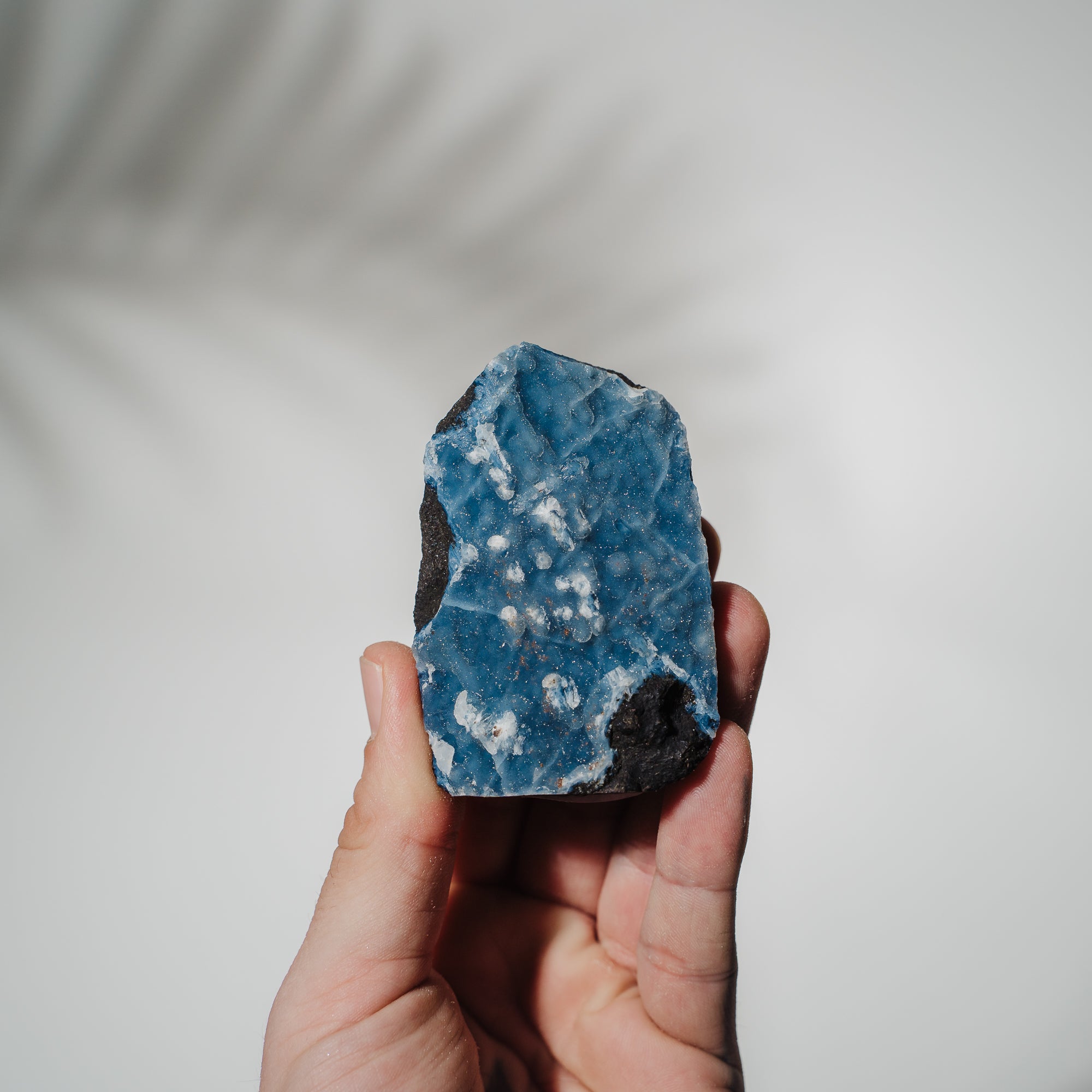 Blauer Chalcedon x Apophyllit Stufe 29BC