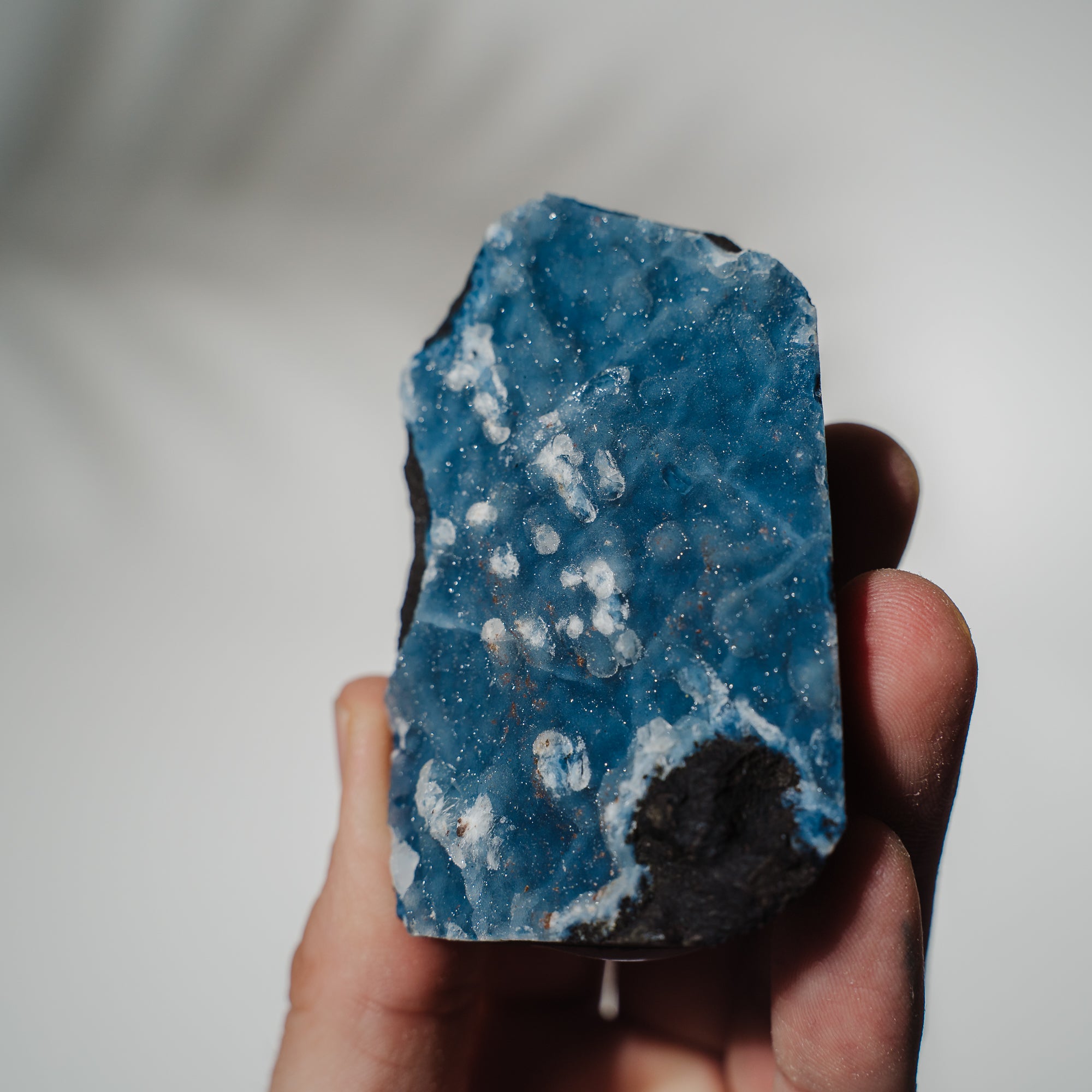 Blauer Chalcedon x Apophyllit Stufe 29BC
