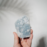 Blauer Chalcedon x Apophyllit Stufe 52BC