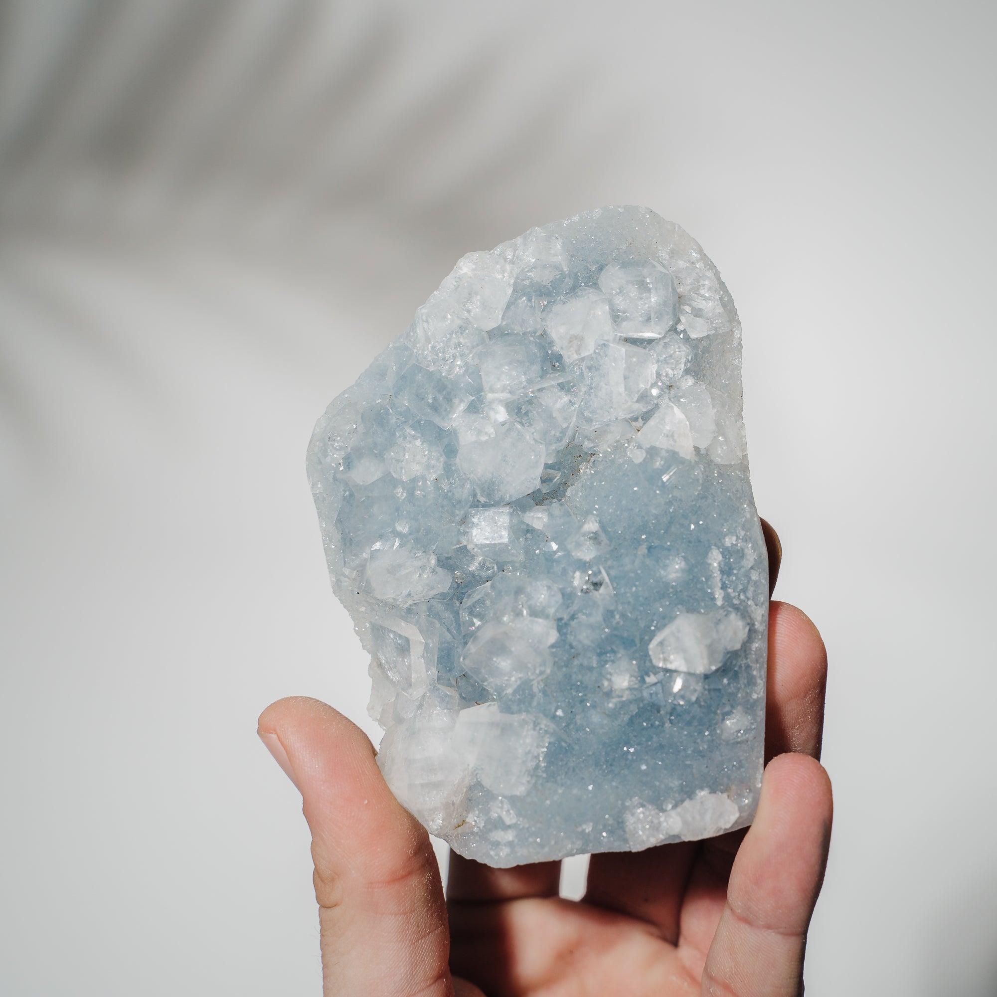 Blauer Chalcedon x Apophyllit Stufe 52BC