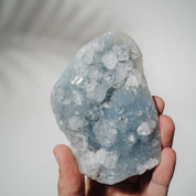 Blauer Chalcedon x Apophyllit Stufe 52BC