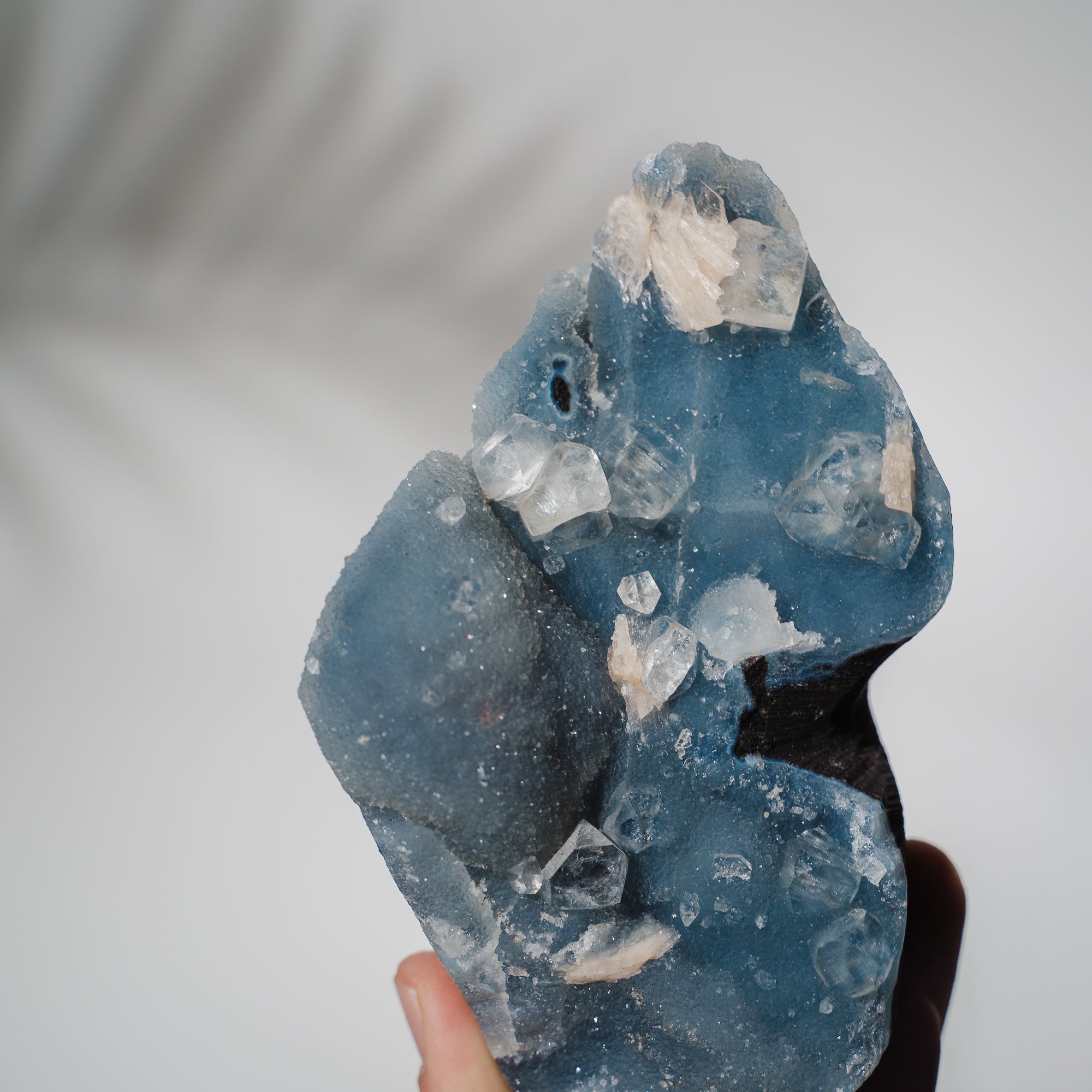 Blauer Chalcedon x Apophyllit Stufe 168BC
