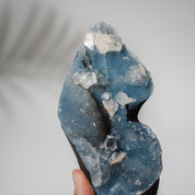Blauer Chalcedon x Apophyllit Stufe 168BC