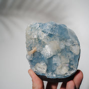 Blauer Chalcedon x Apophyllit Stufe 101BC