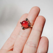 Himbeerquarz (rotes Aventurin) Ring AD30