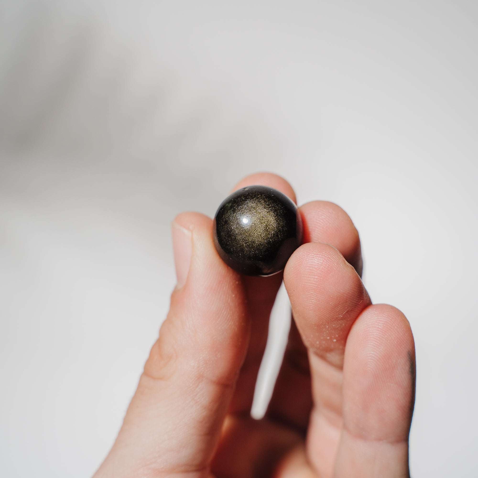 Goldobsidian Kugeln mini