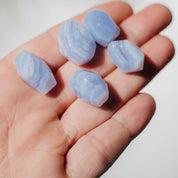 Blaustreifen Achat Freiform mini