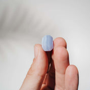 Blaustreifen Achat Freiform mini