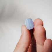 Blaustreifen Achat Freiform mini