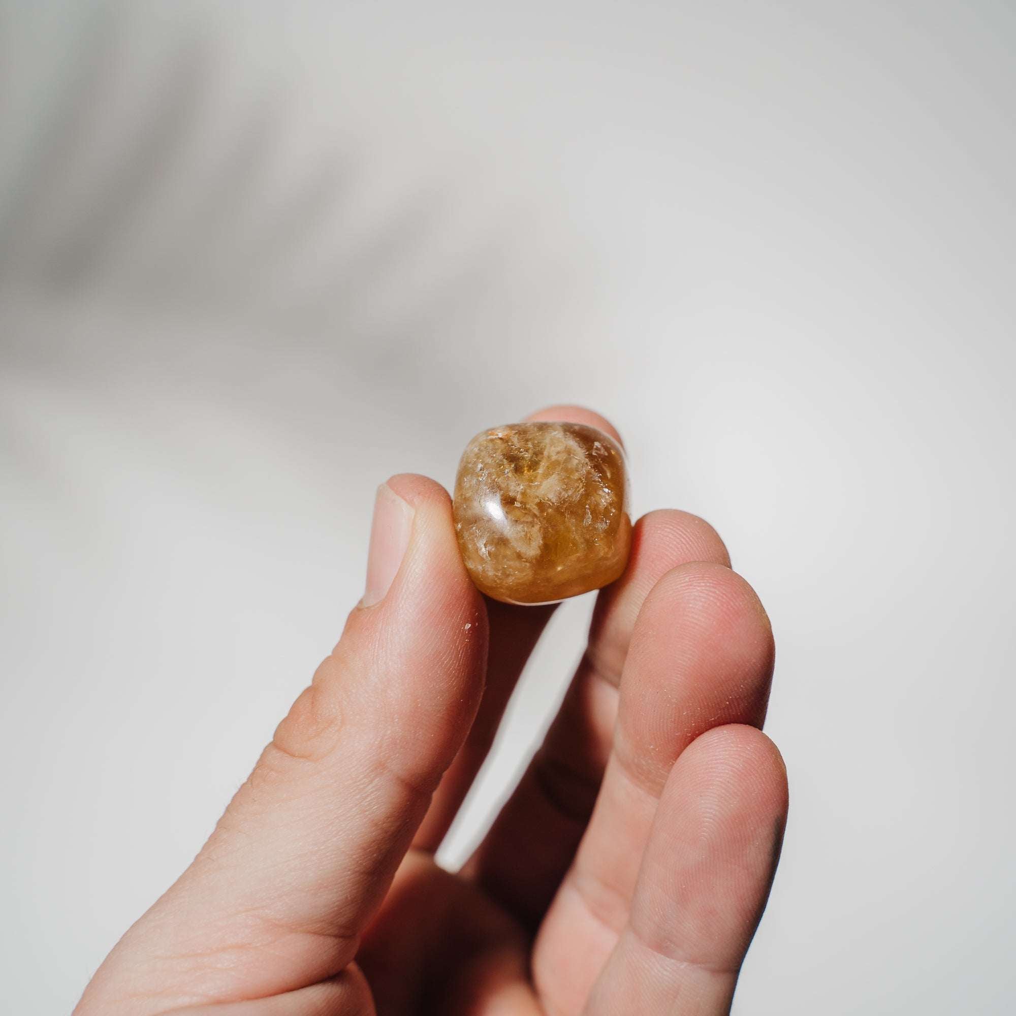 Honigcalcit Trommelsteine