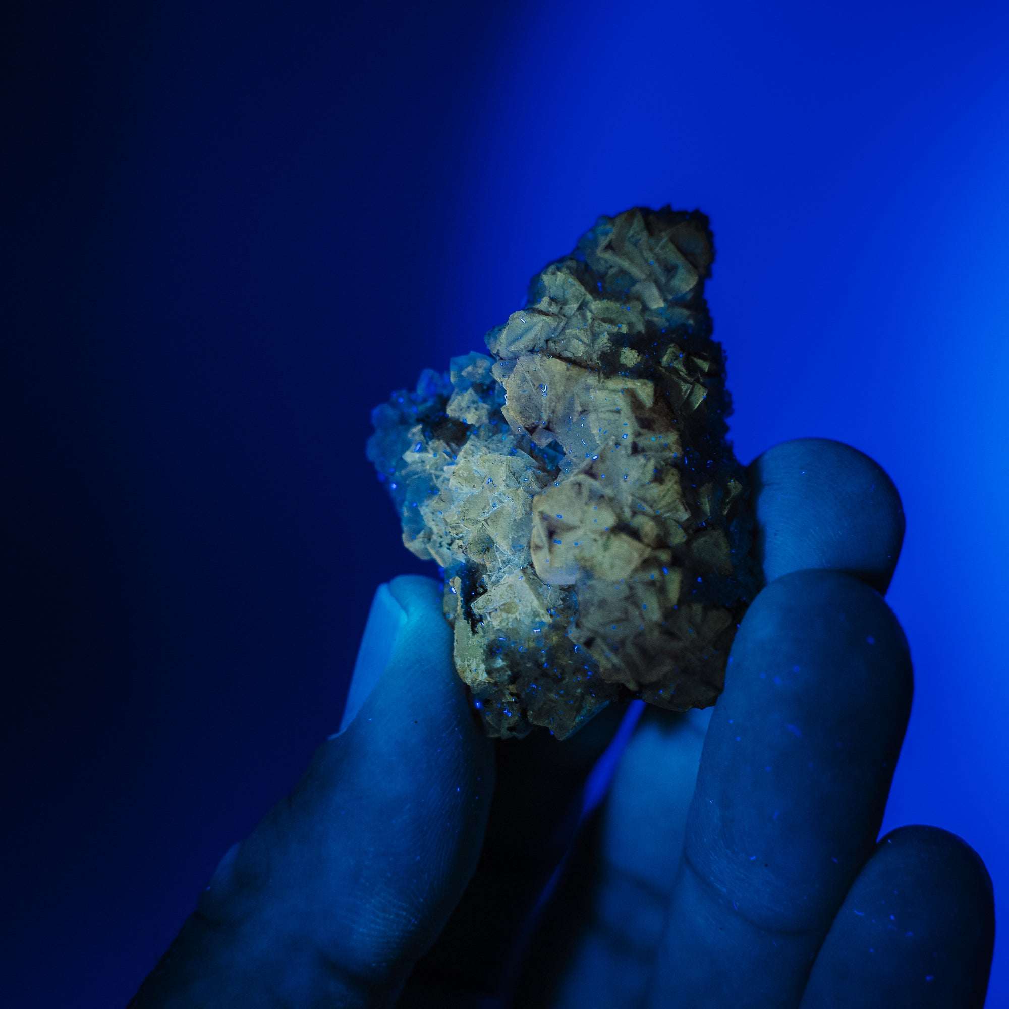 Fluorit x Calcit Stufe 21FG