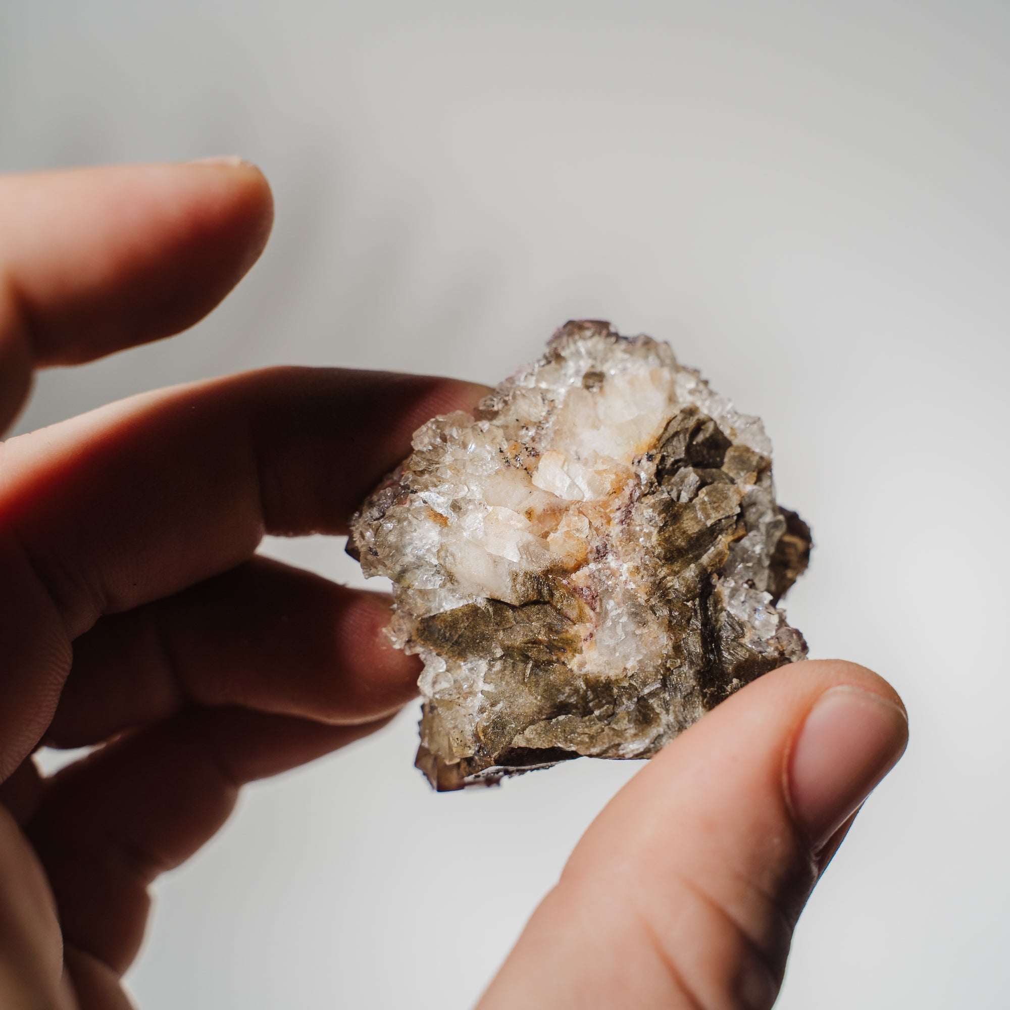 Fluorit x Calcit Stufe 20F