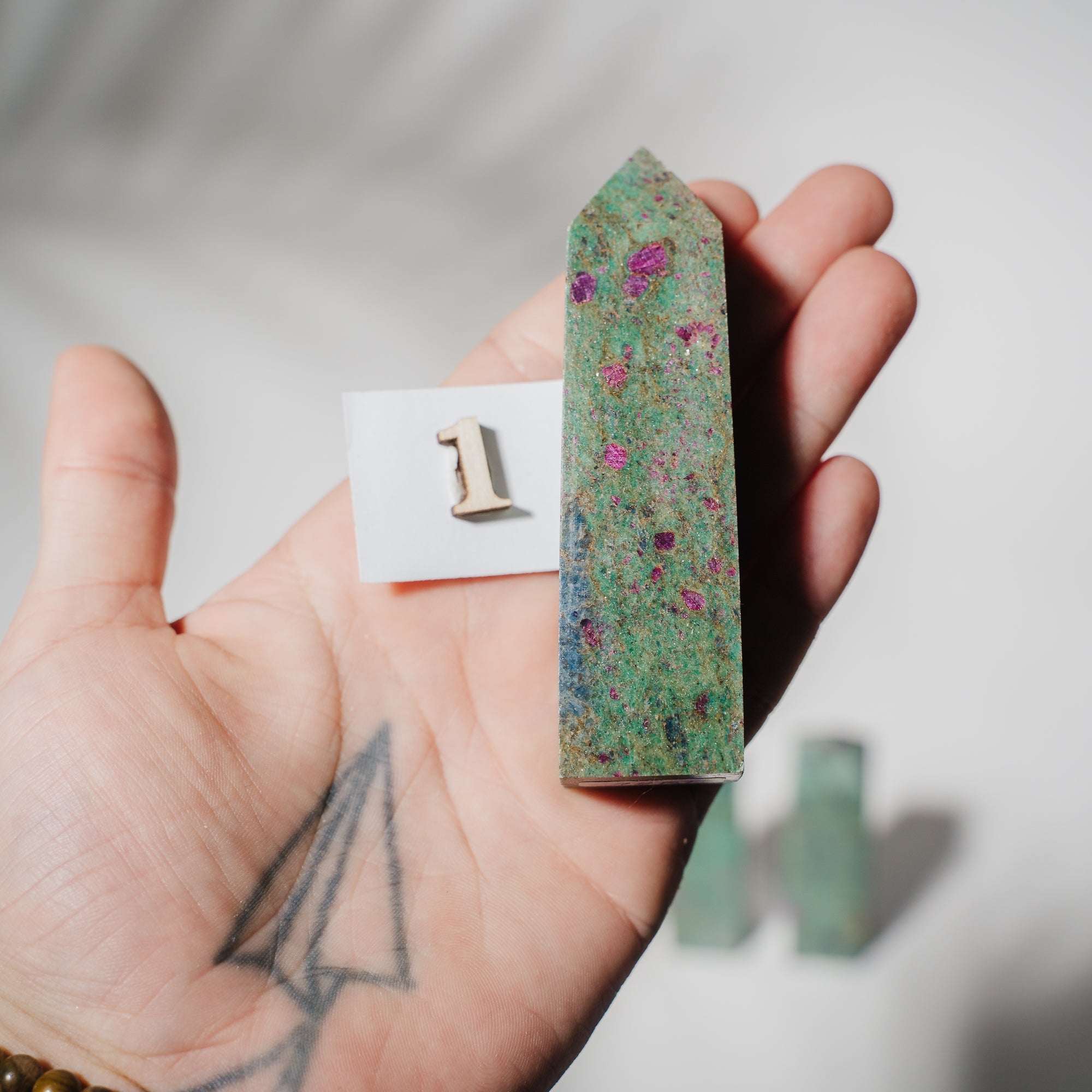 Rubin x Fuchsit x Kyanit Türme *suche selbst aus*