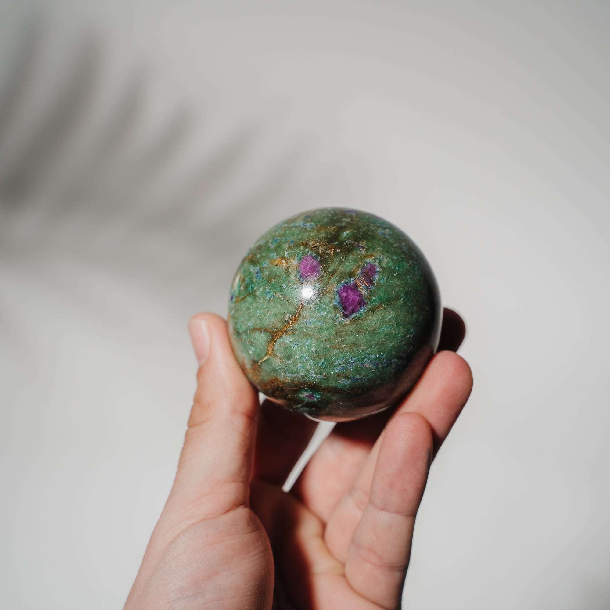 Rubin x Fuchsit x Kyanit Kugel 46RKA