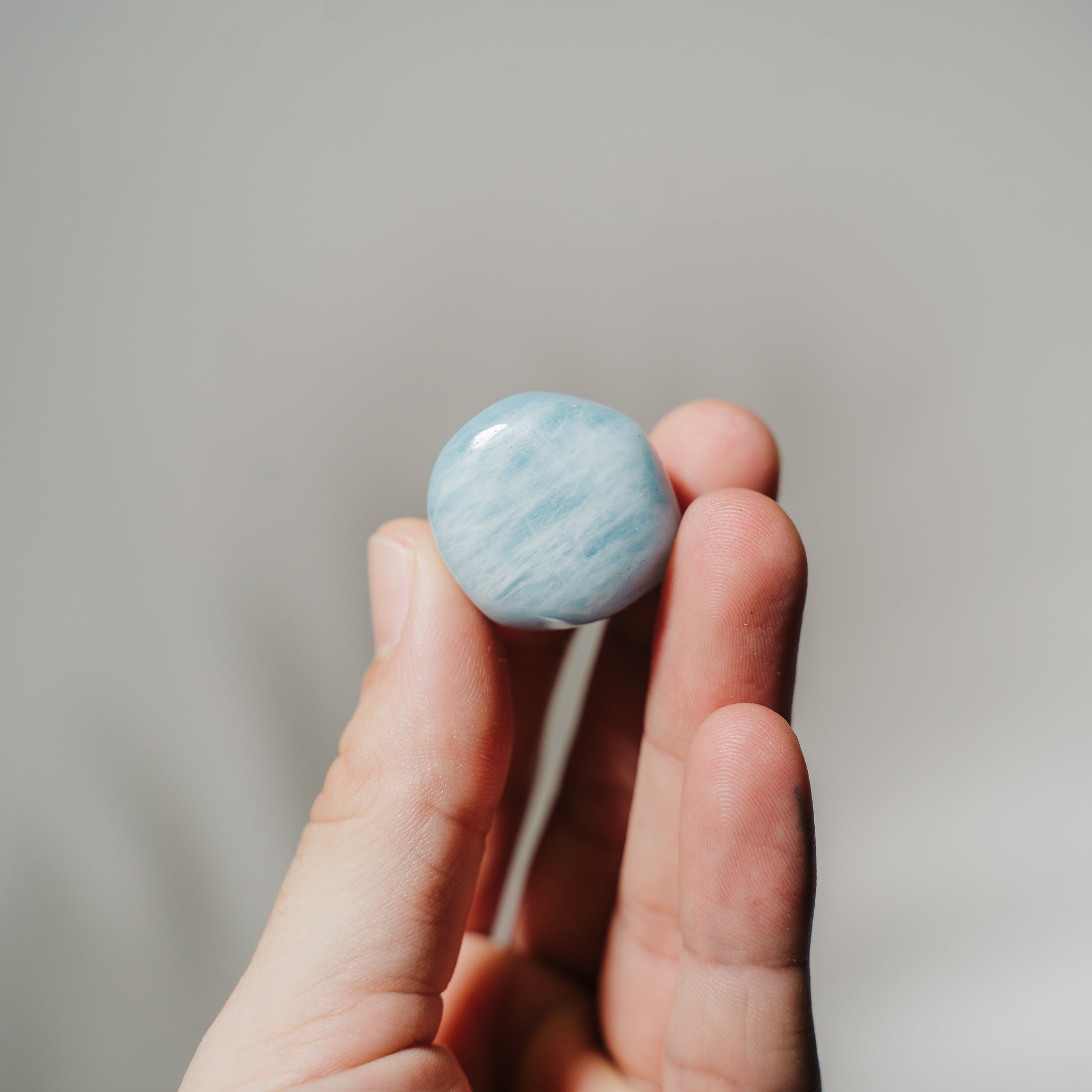 Aquamarin Trommelstein