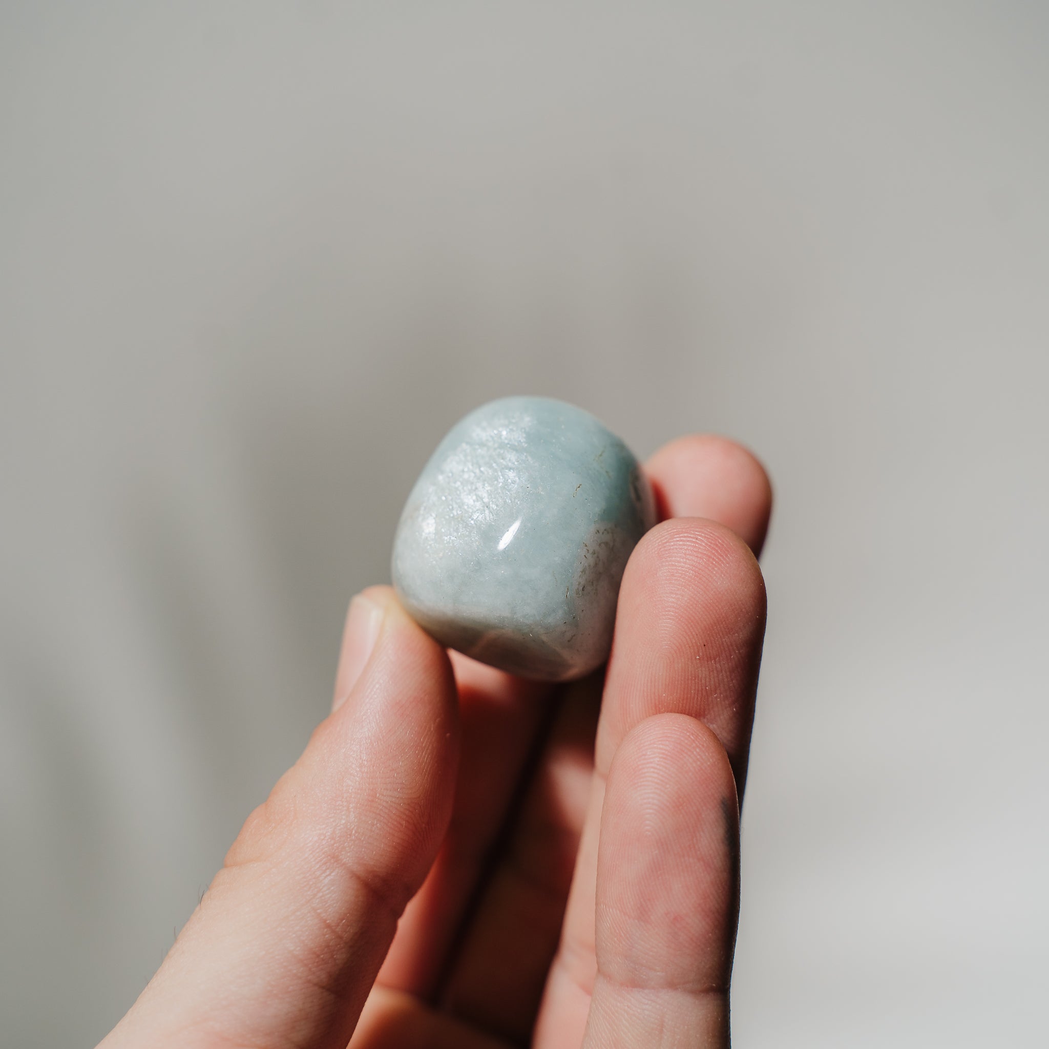 Aquamarin Trommelstein