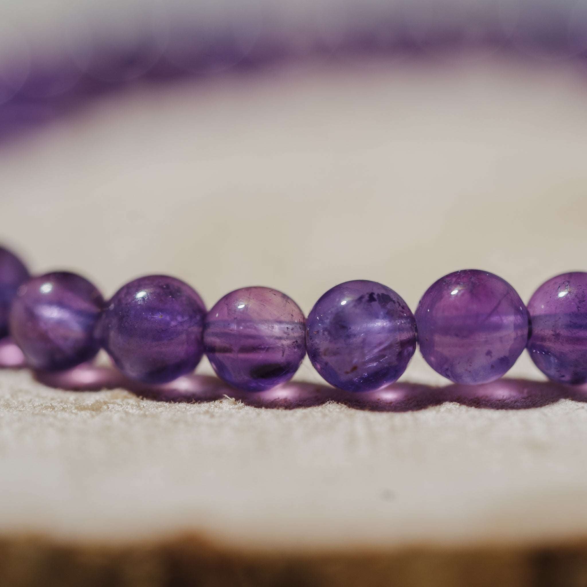 Amethyst hell Armband 6mm