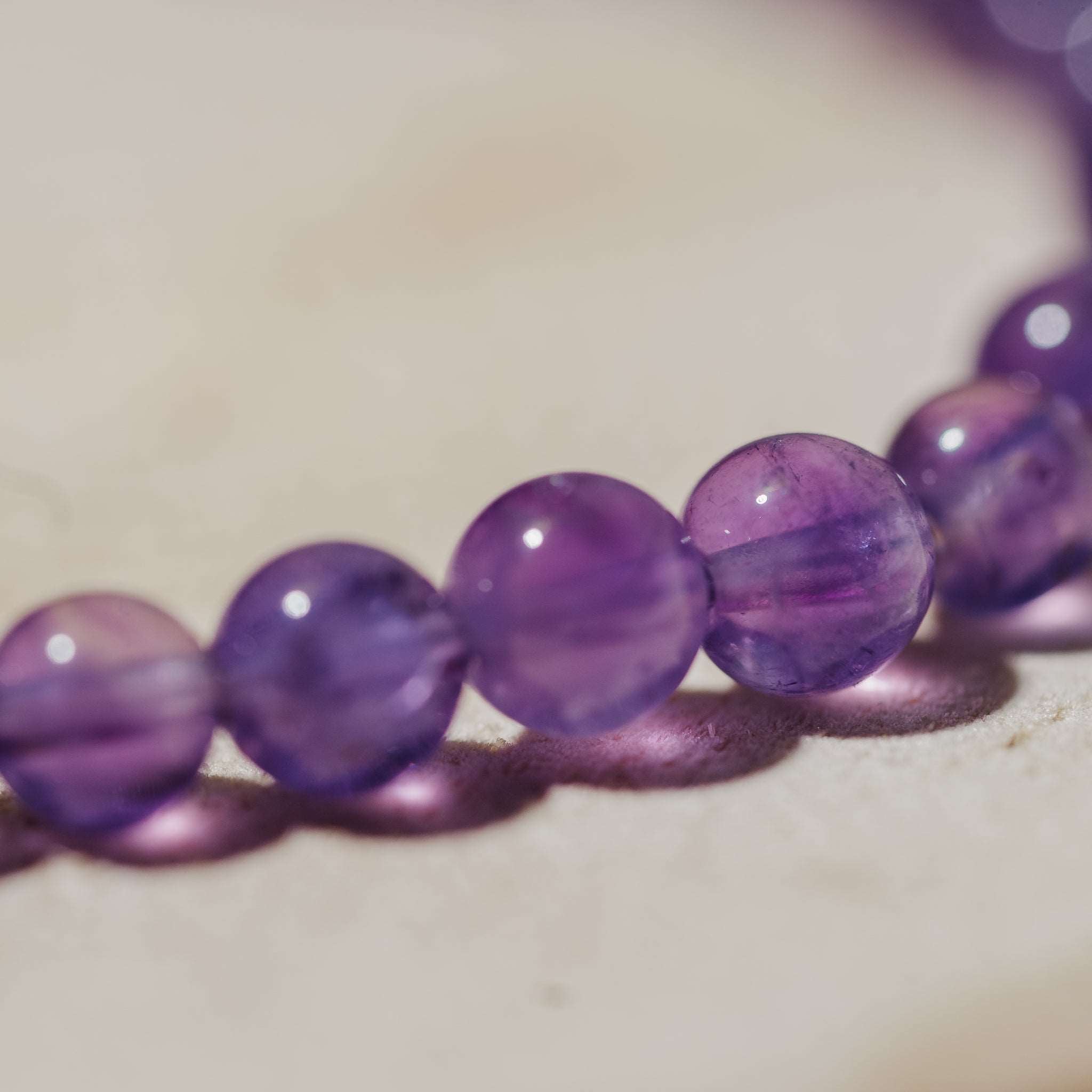 Amethyst hell Armband 6mm