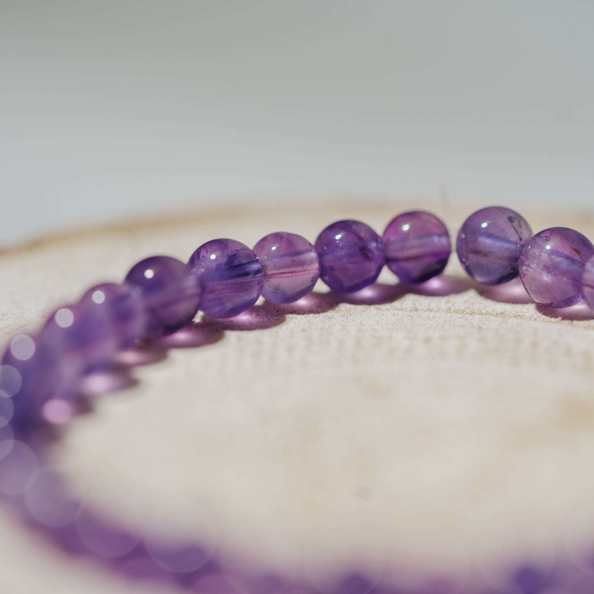 Amethyst hell Armband 6mm