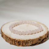 Rosenquarz Armband 6mm