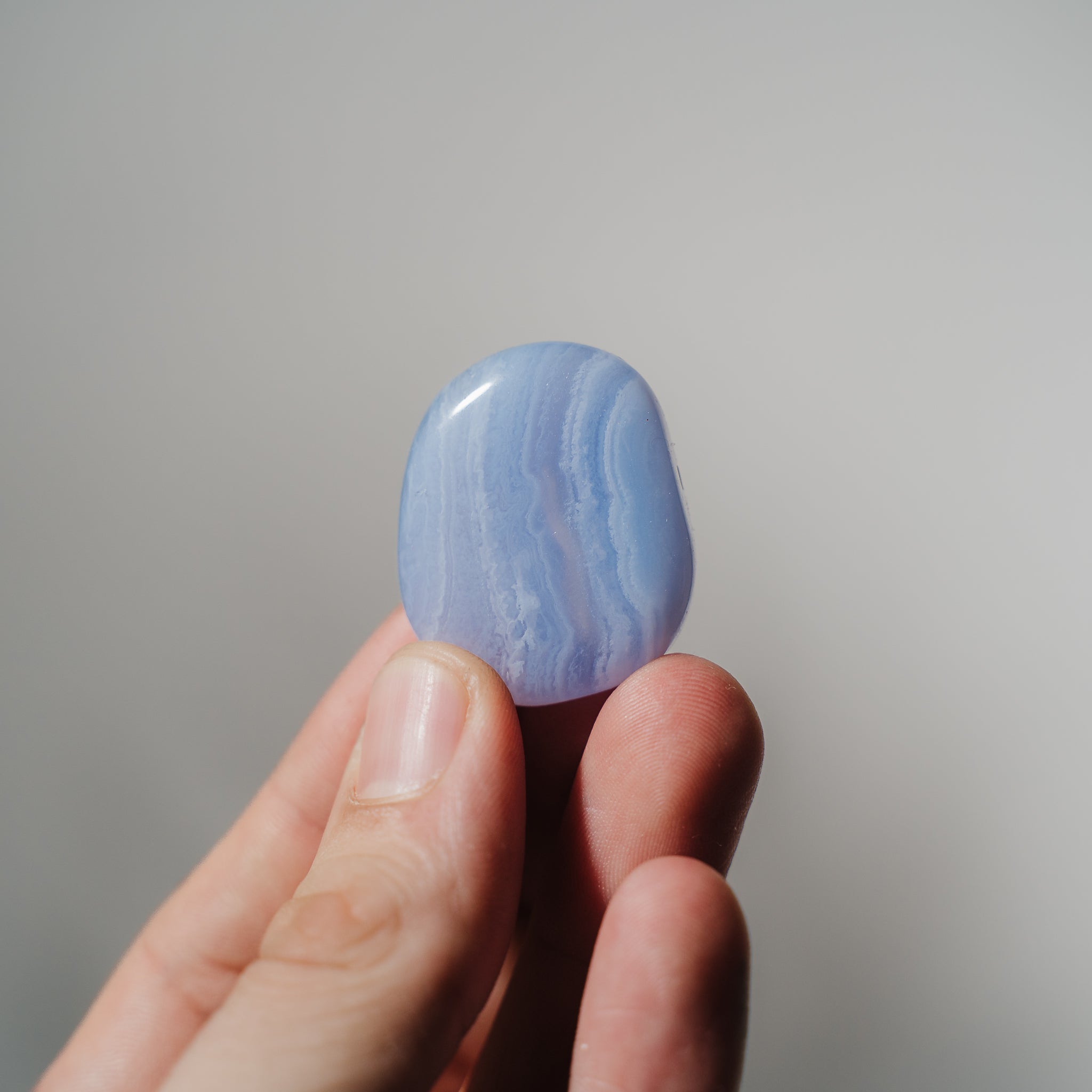 Blaustreifen Achat (Chalcedon) Sorgensteine