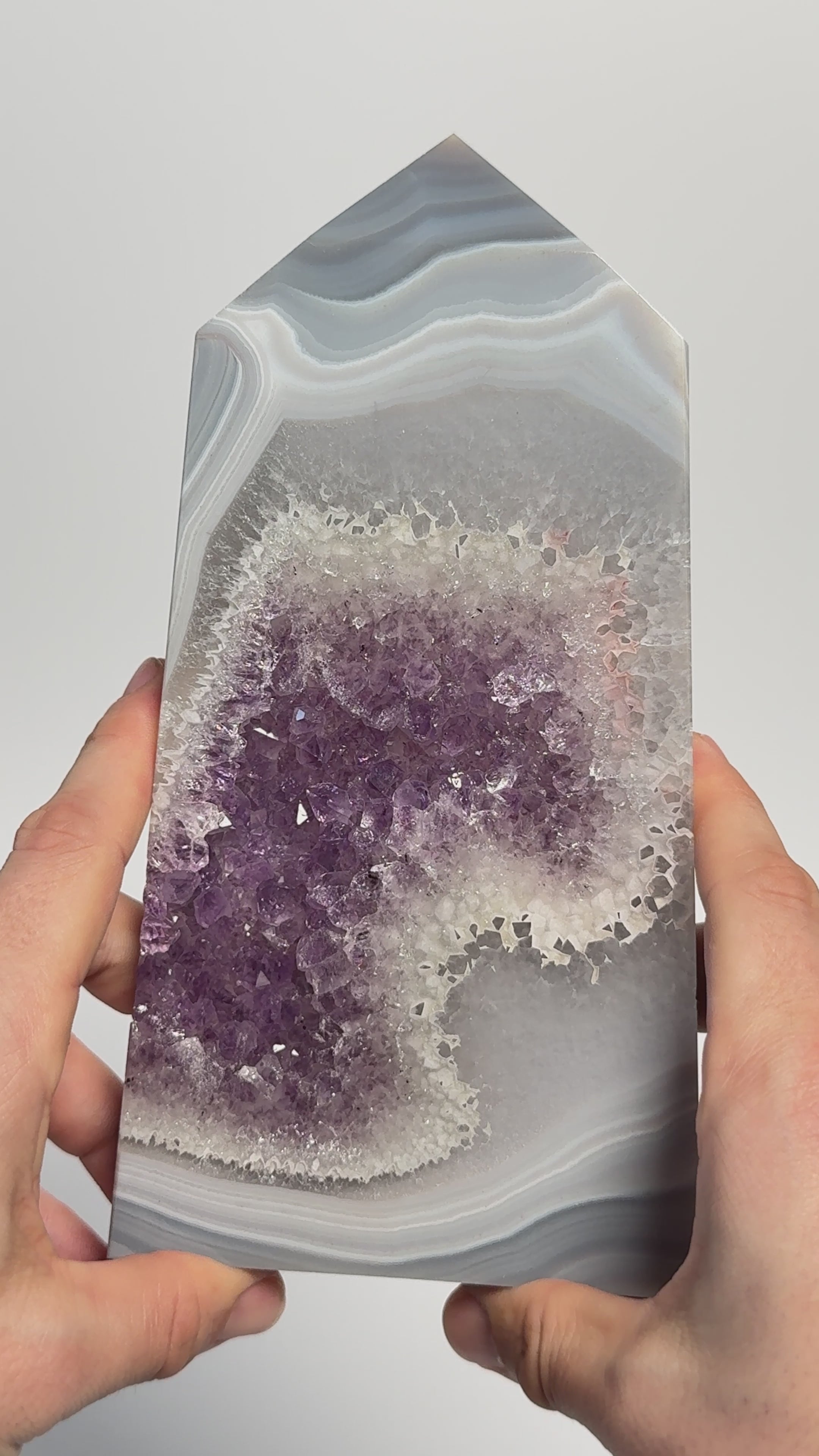 Amethyst Achat Turm 202AA