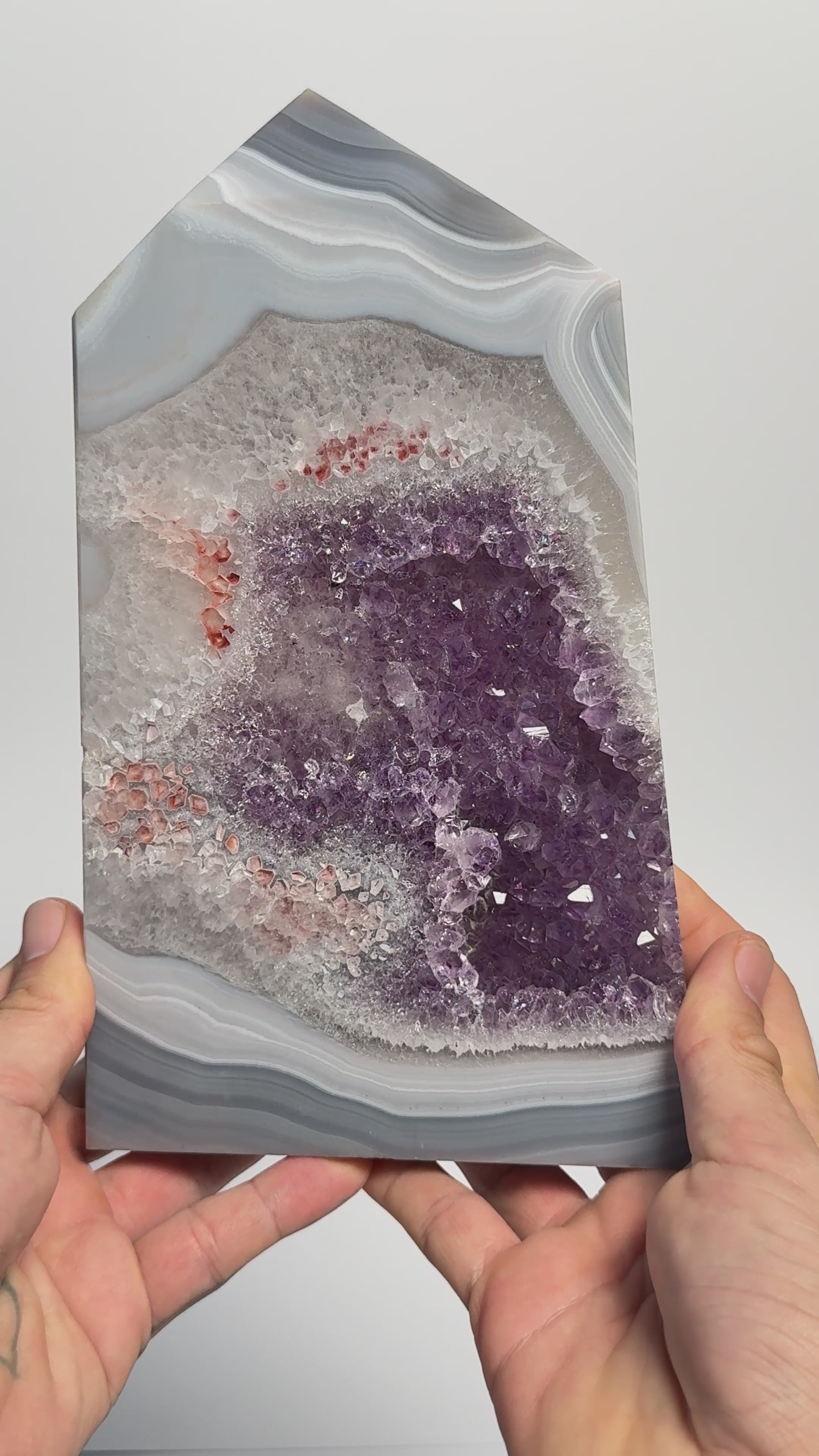 Amethyst Achat Turm 294AA